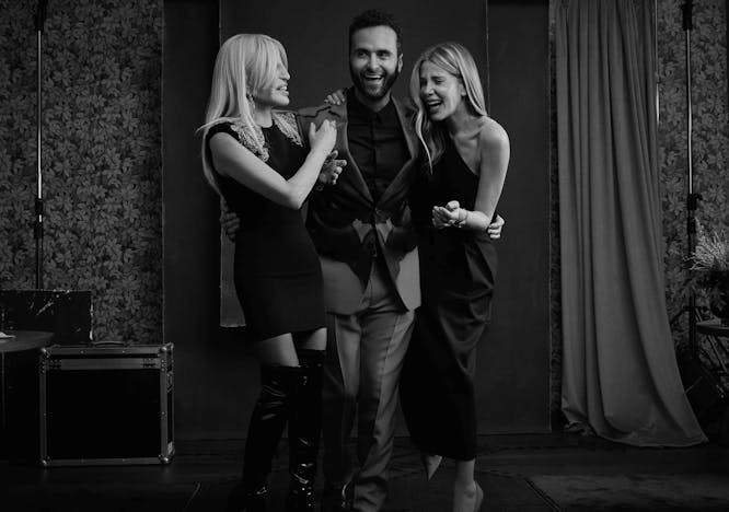 Donatella Versace, Lucio Di Rosa e Alessia Marcuzzi (ph Eric Michael Roy)