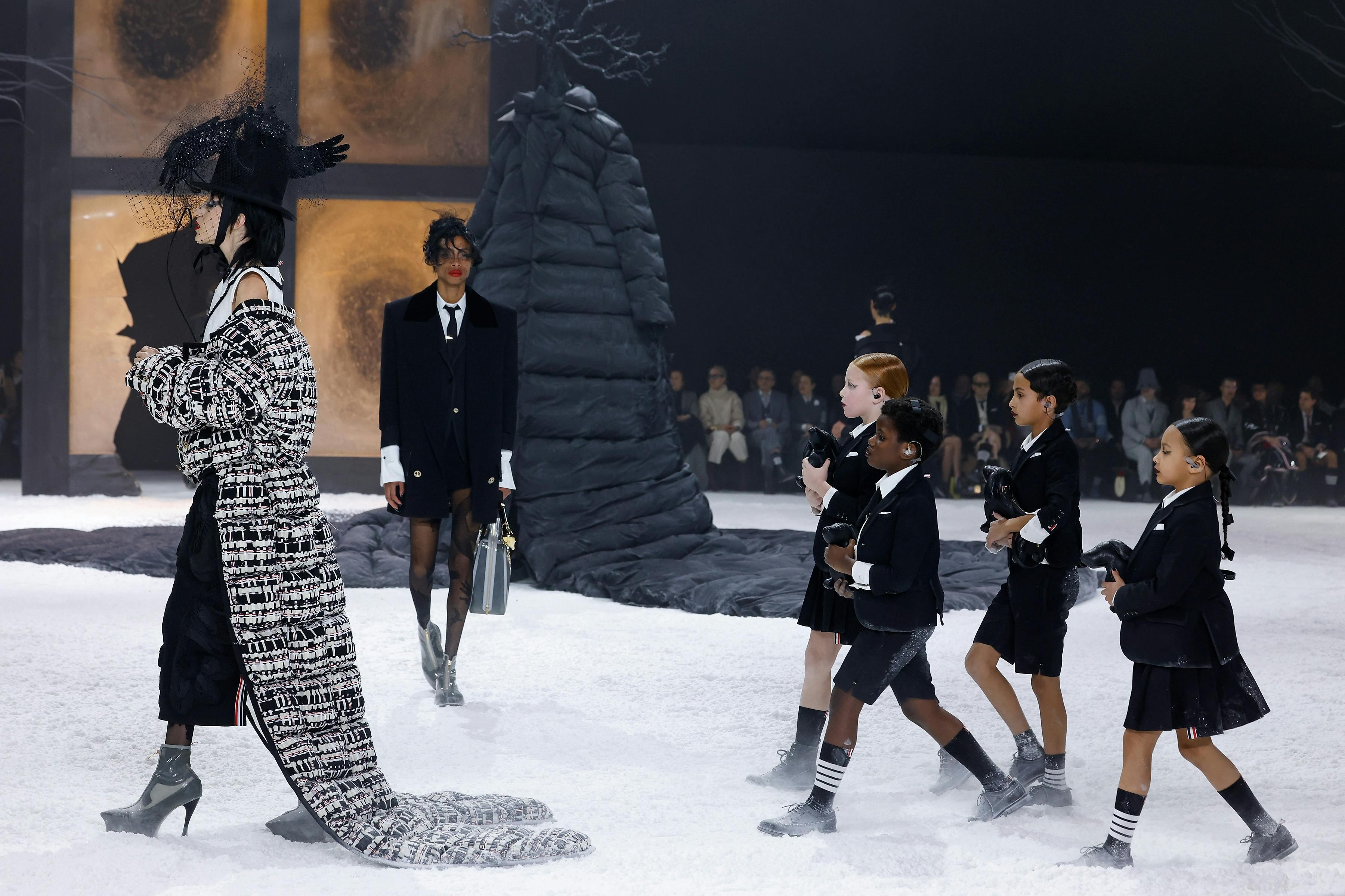 Thom Browne la sfilata autunno inverno 2024-25 (Getty Images)