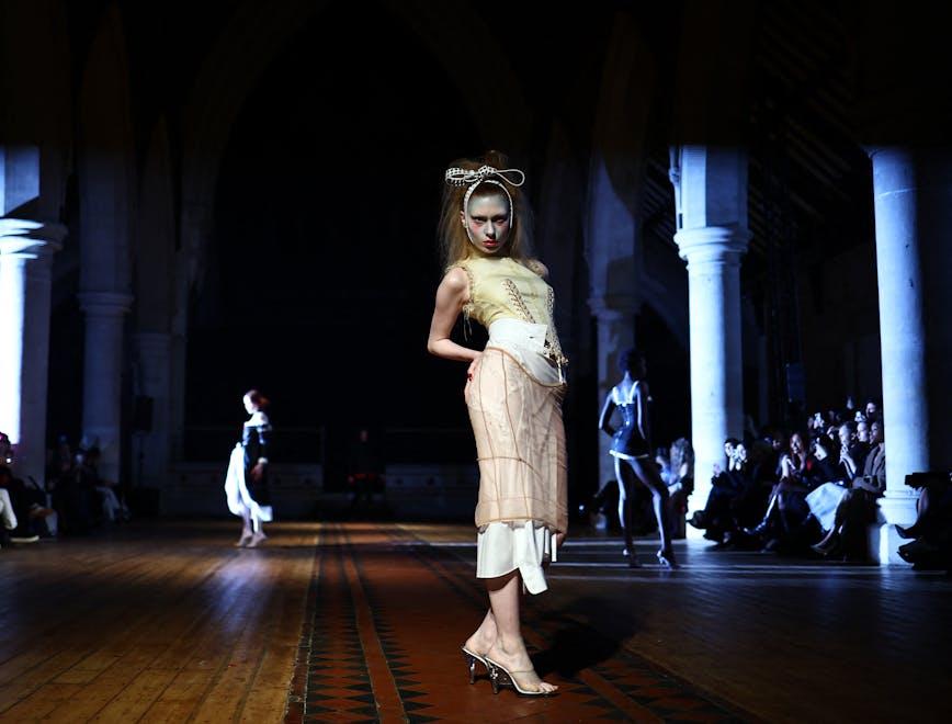 Dilara Findikoglu la sfilata autunno inverno 2024-25 alla London Fashion Week (Getty Images)