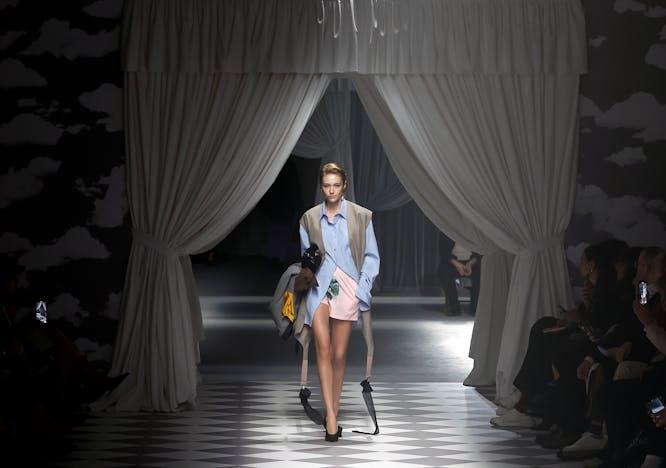 Moschino la sfilata autunno inverno 2024-25 (Getty Images)