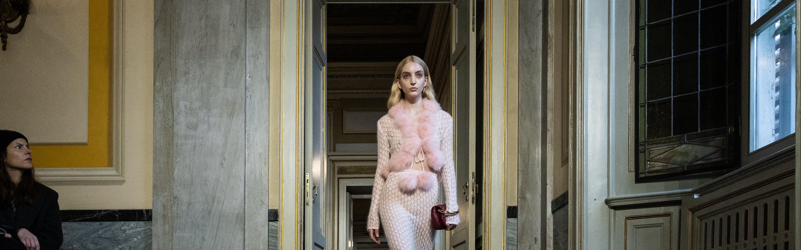 Blumarine collezione donna autunno inverno 2024-24 (Getty Images)