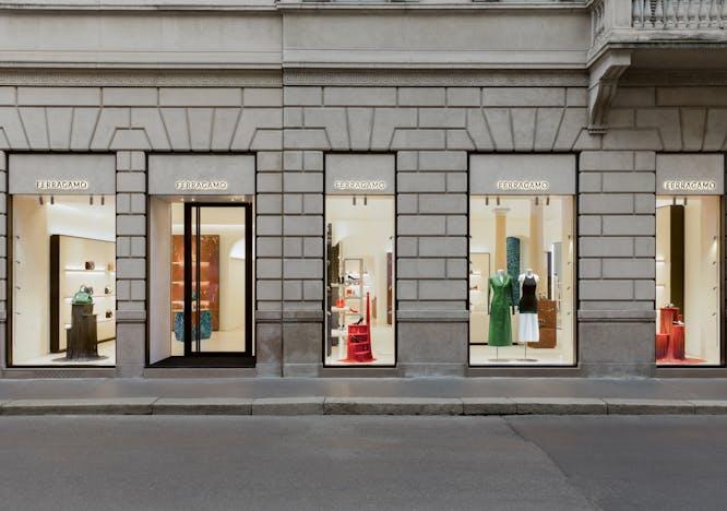 Ferragamo la boutique in via Monte Napoleone 3 (Courtesy of Ferragamo)