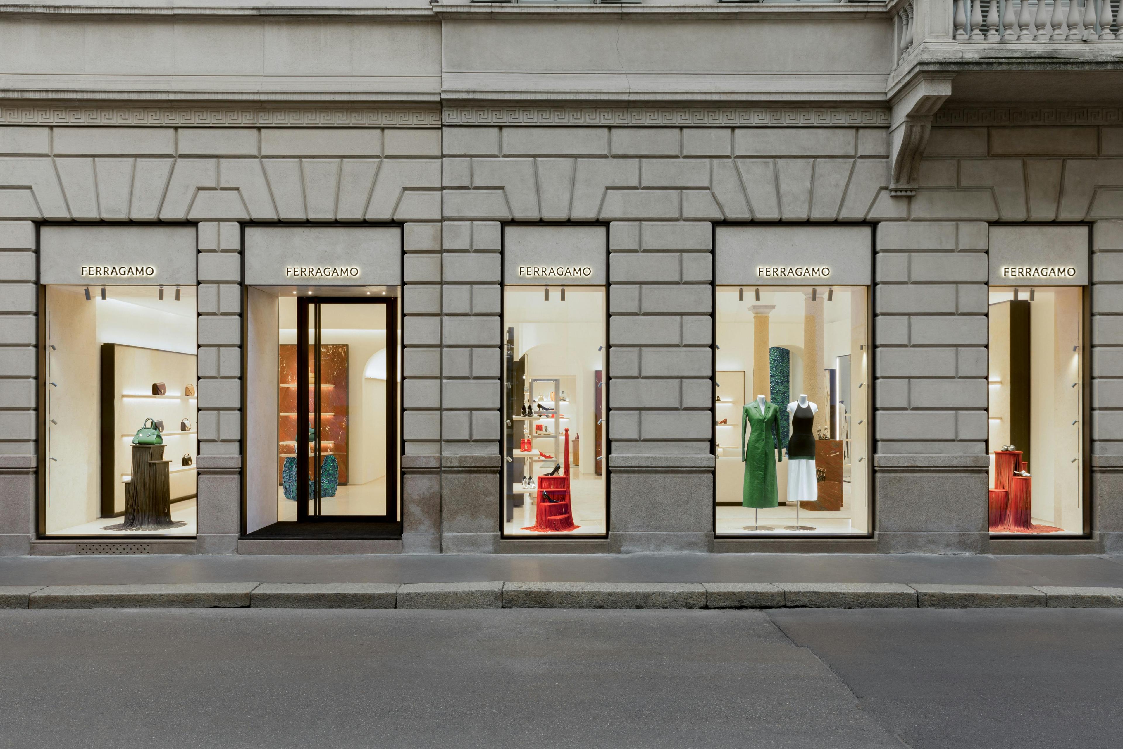 Ferragamo la boutique in via Monte Napoleone 3 (Courtesy of Ferragamo)