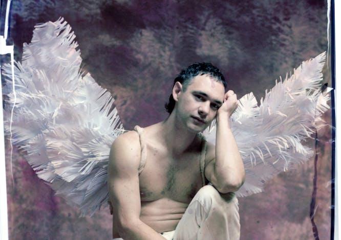 finger person adult male man dancing angel face photography portrait