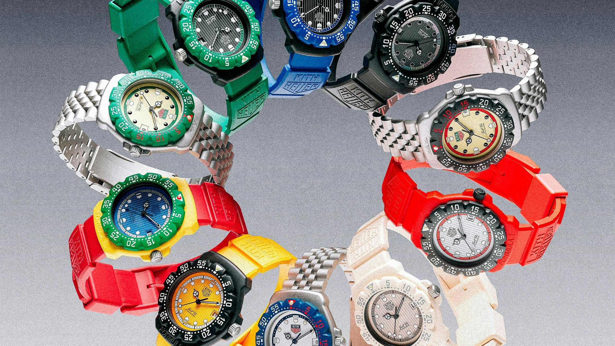 I nuovi orologi TAG Heuer in collab con Kith (Courtesy TAG Heuer)