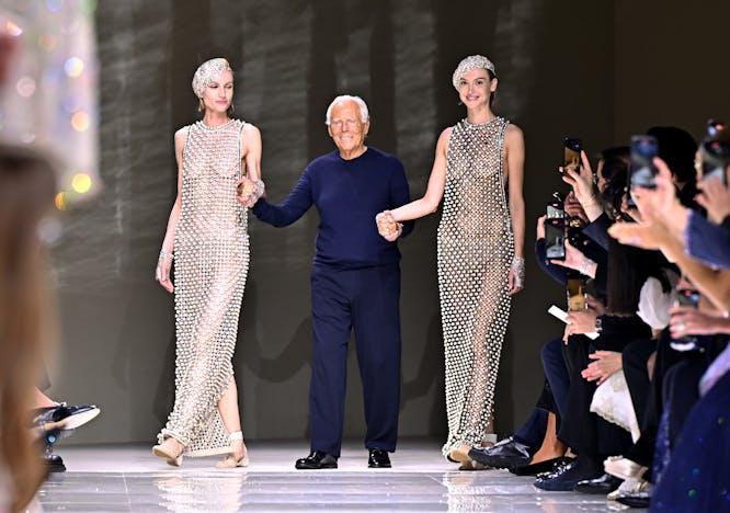 Giorgio Armani haute couture autunno inverno 2024-25 (Getty Images)