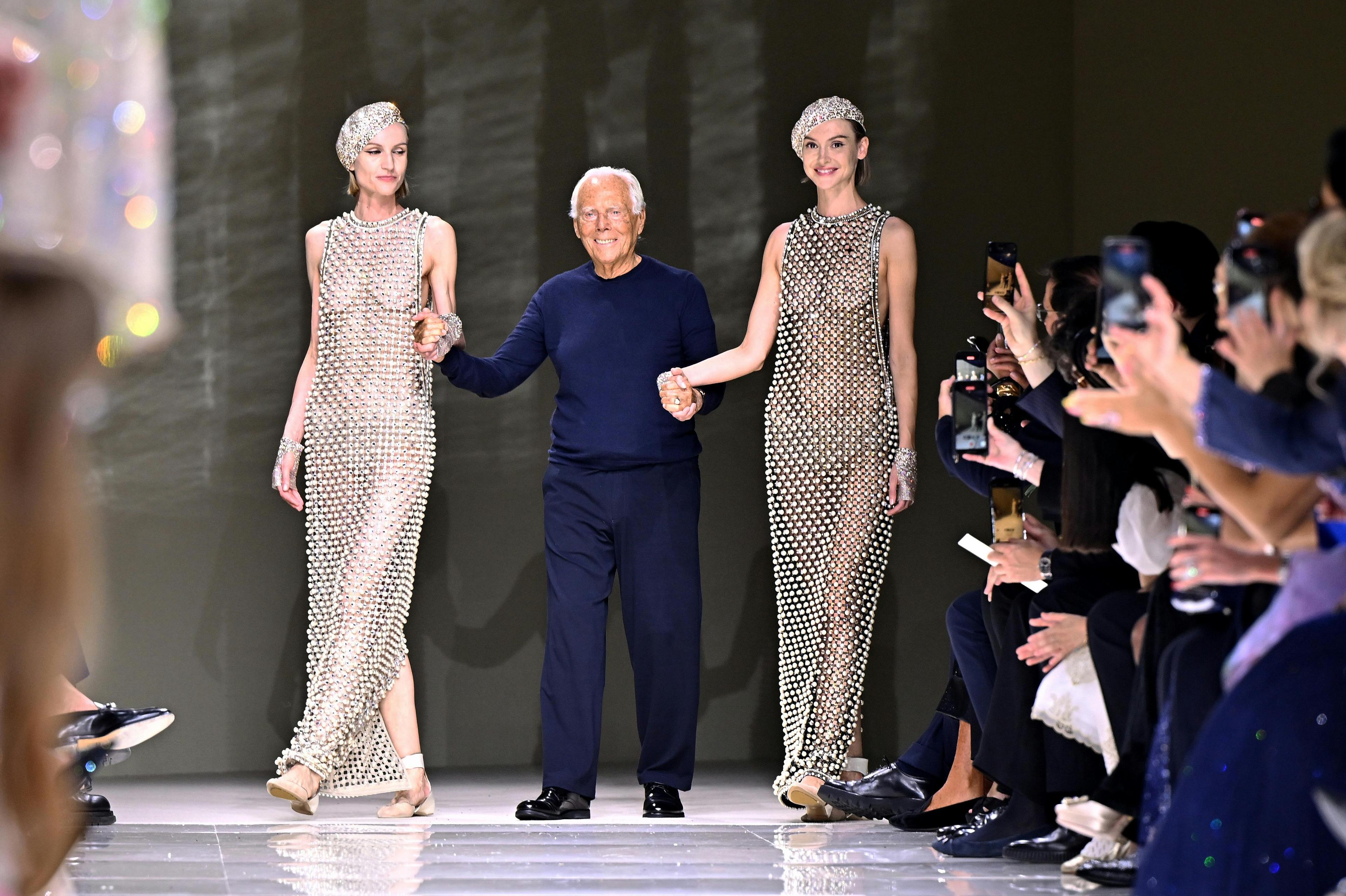 Giorgio Armani haute couture autunno inverno 2024-25 (Getty Images)