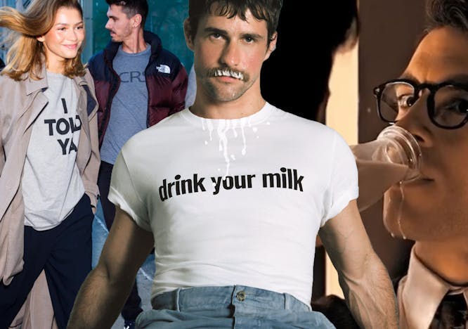 Loewe e The Shameless Fund, la t-shirt "Drink Your Milk" in edizione limitata (Courtesy Loewe)