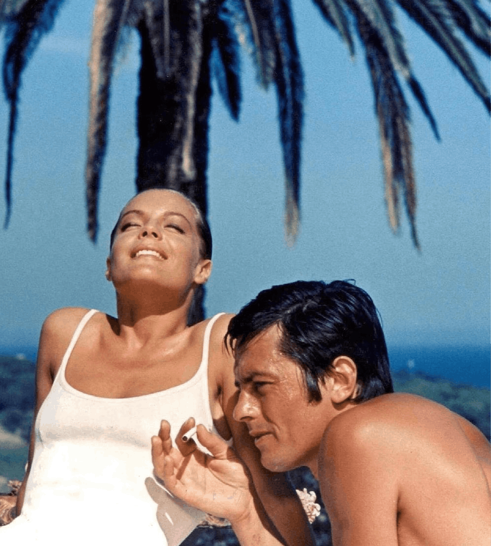 Romy Schneider e Alain Delon in "La Piscine" di Jacques Deray  (Société Nouvelle De Cinématographie/Tritone Film/Groupe M6)