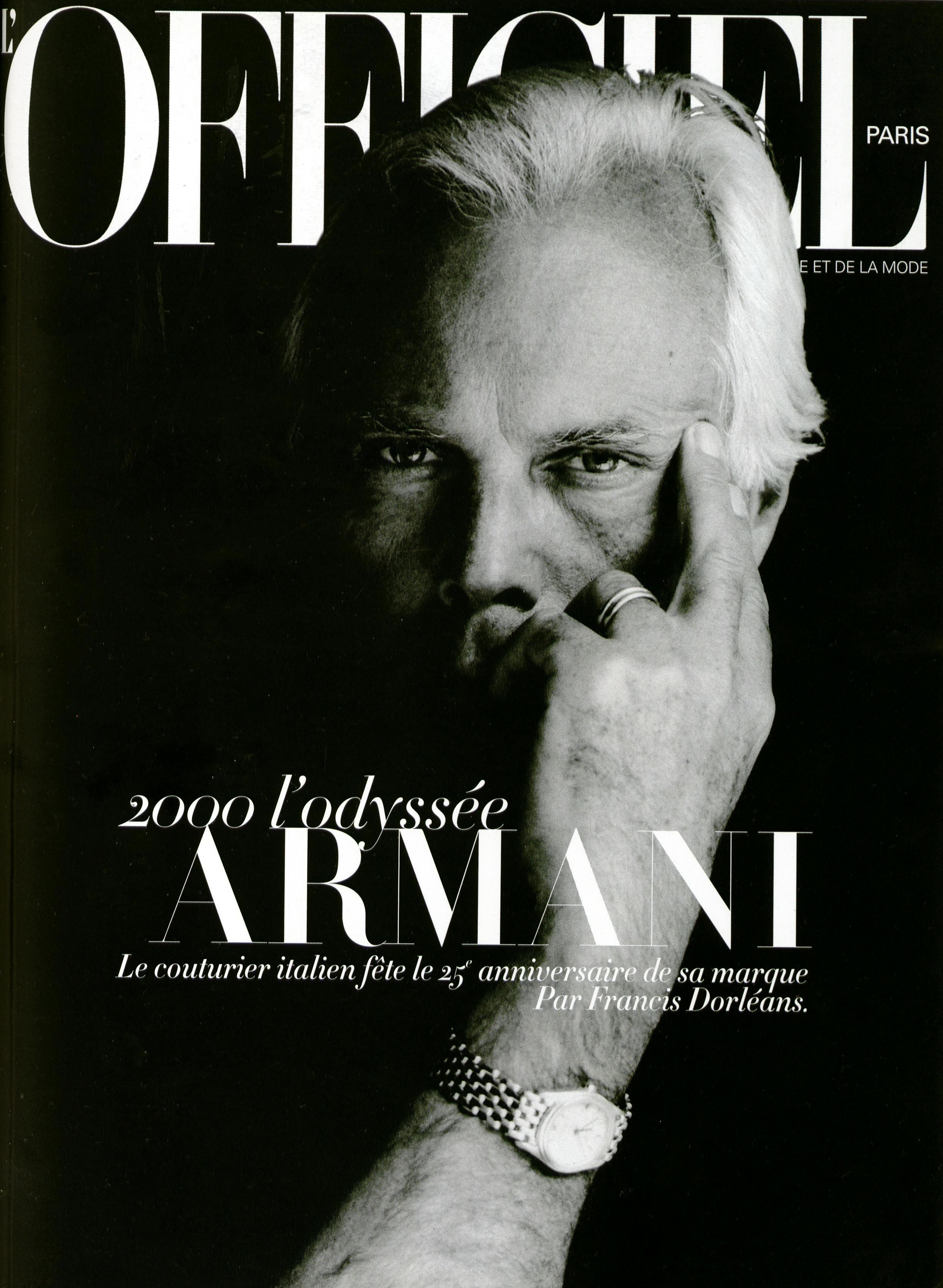 La copertina de L'OFFICIEL Paris 843 del 2000 (L'OFFICIEL Archive)