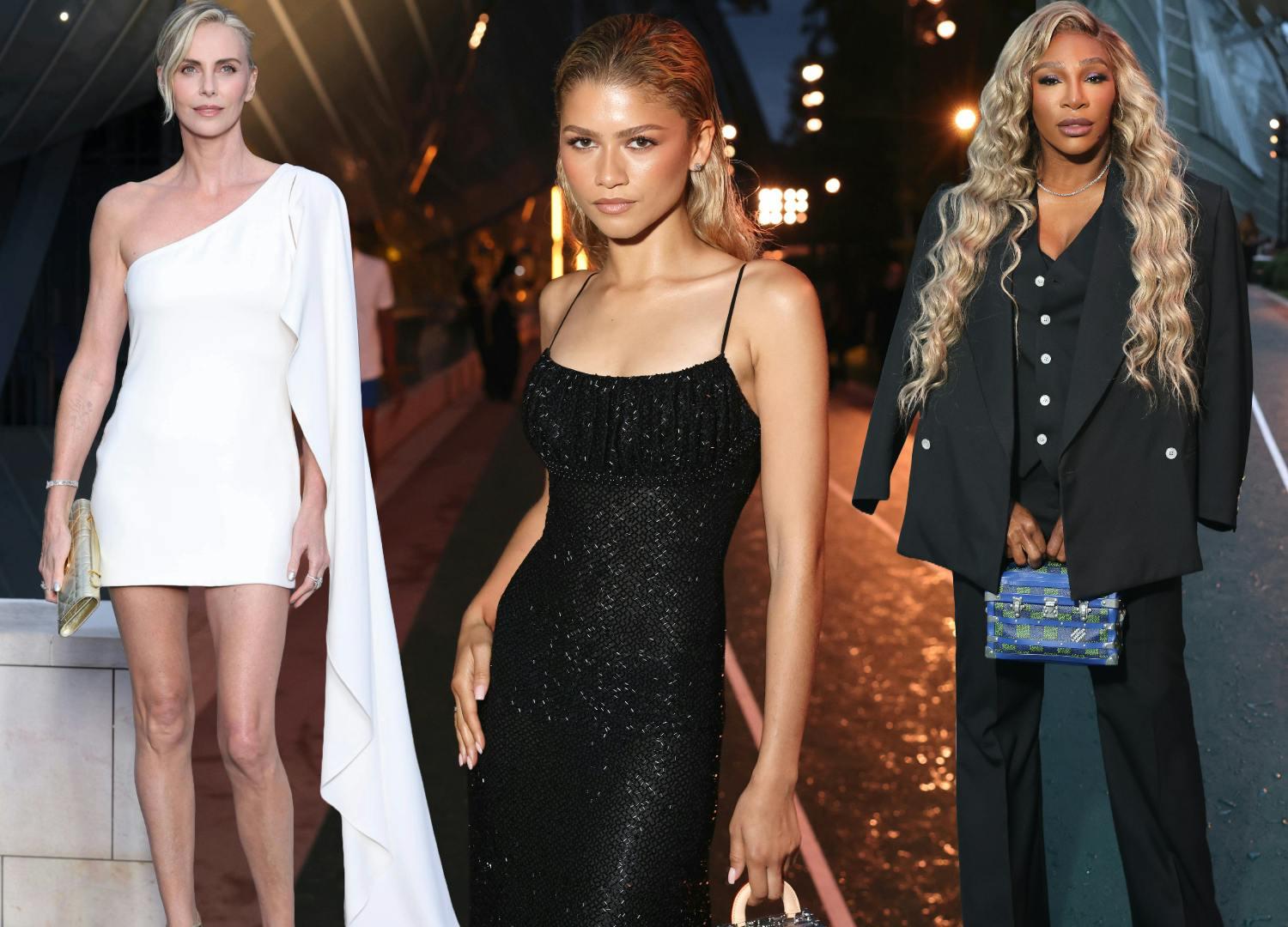 Charlize Theron, Zendaya e Serena Williams (Grafiche: L'OFFICIEL Italia/Getty Images)