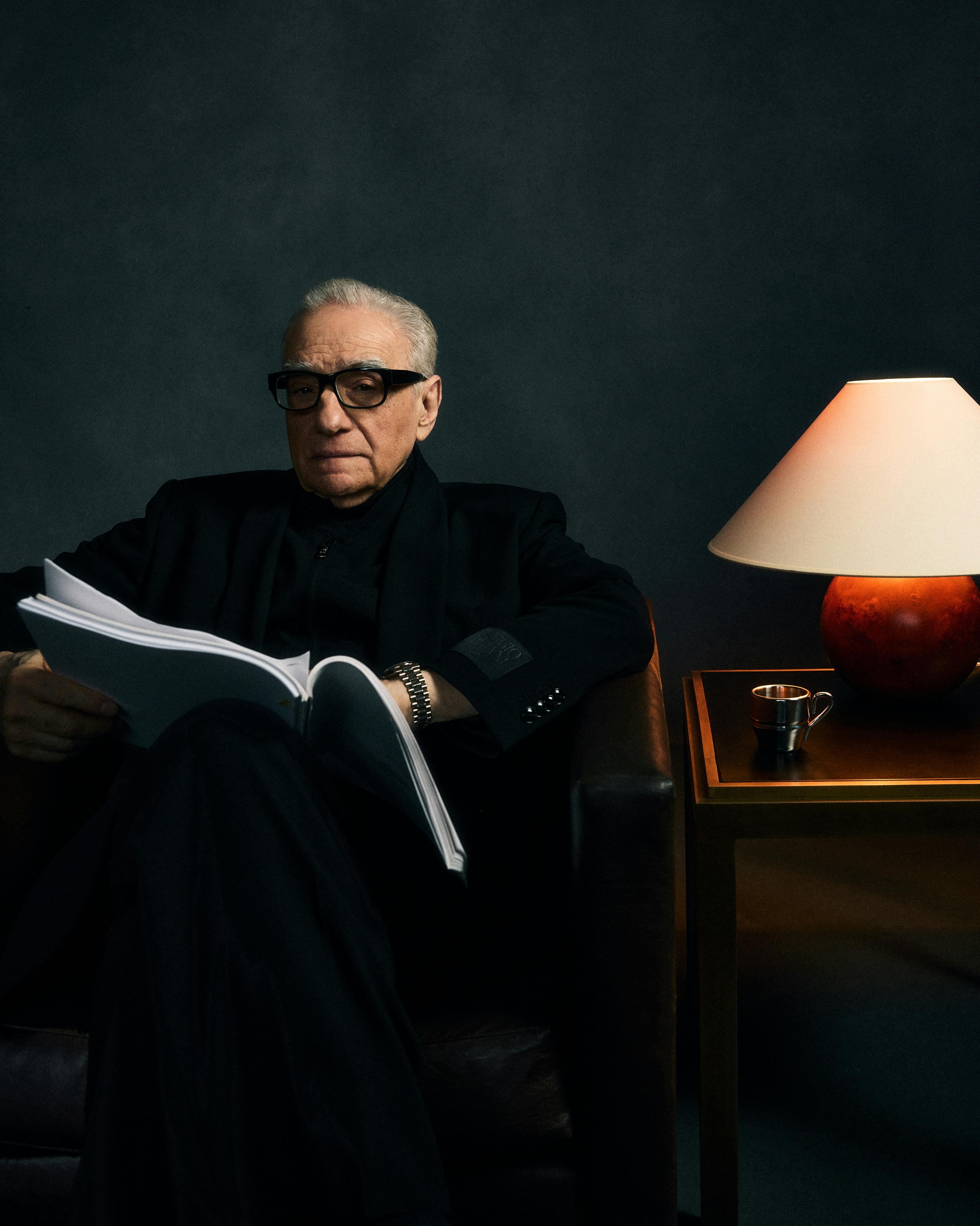 Martin Scorsese nella campagna di "The Archetypes" di Giorgio Armani e Kith (Courtesy of Armani)