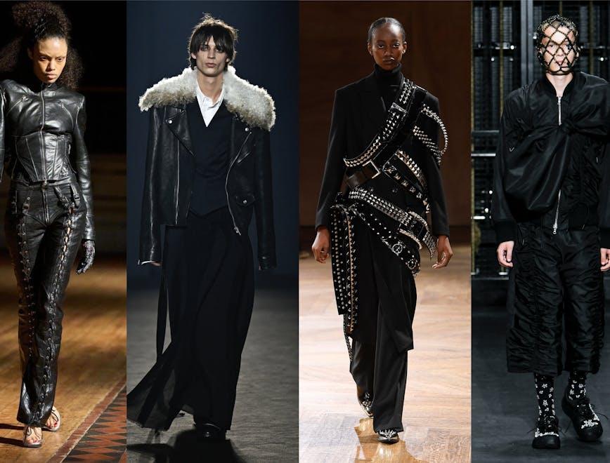 In ordine: Dilara Findikoglu, Ann Demeulemeester, Junya Watanabe, Simone Rocha (Getty Images)